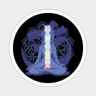 Chakra Yoga Pose Magnet